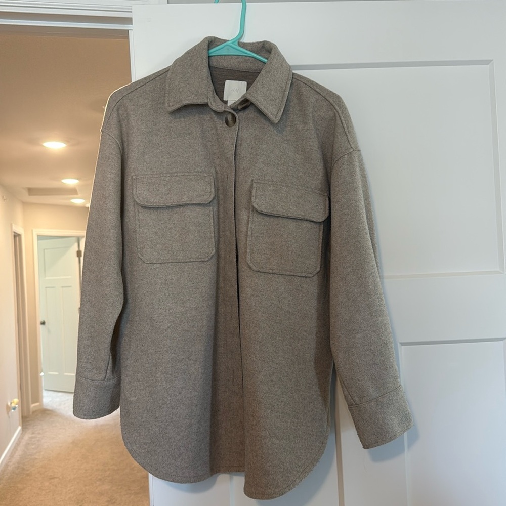 H&M Grey/Brown Shacket